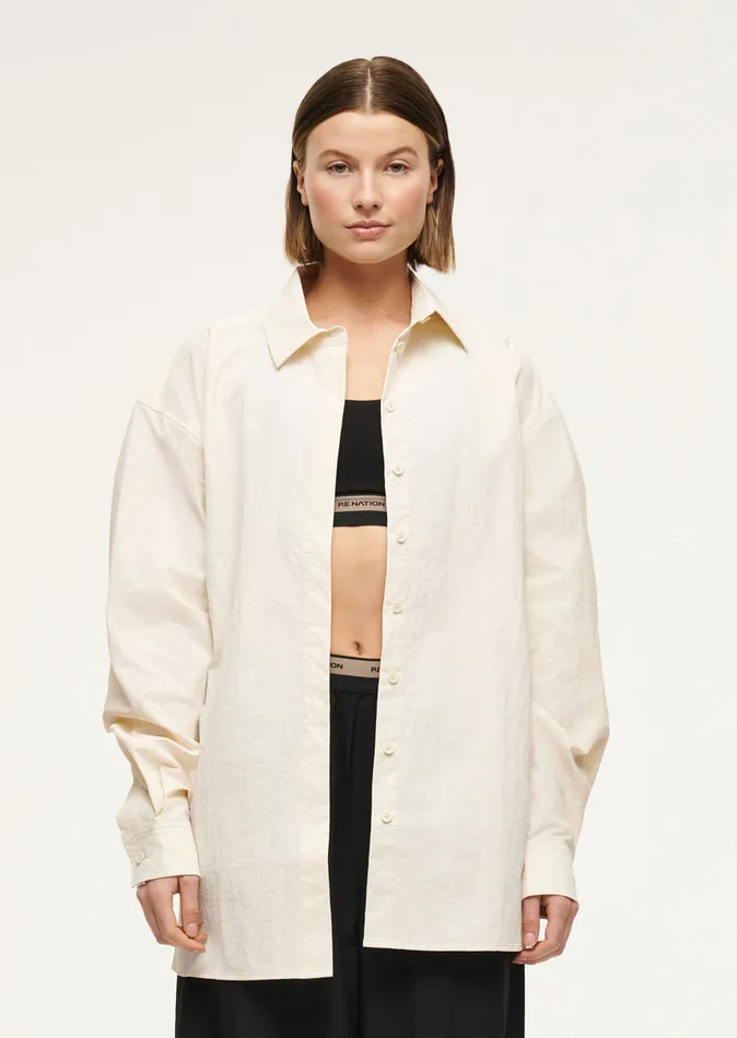 LongSleeveTops AVANT SHIRT IN WHISPER WHITE PE Nation Women