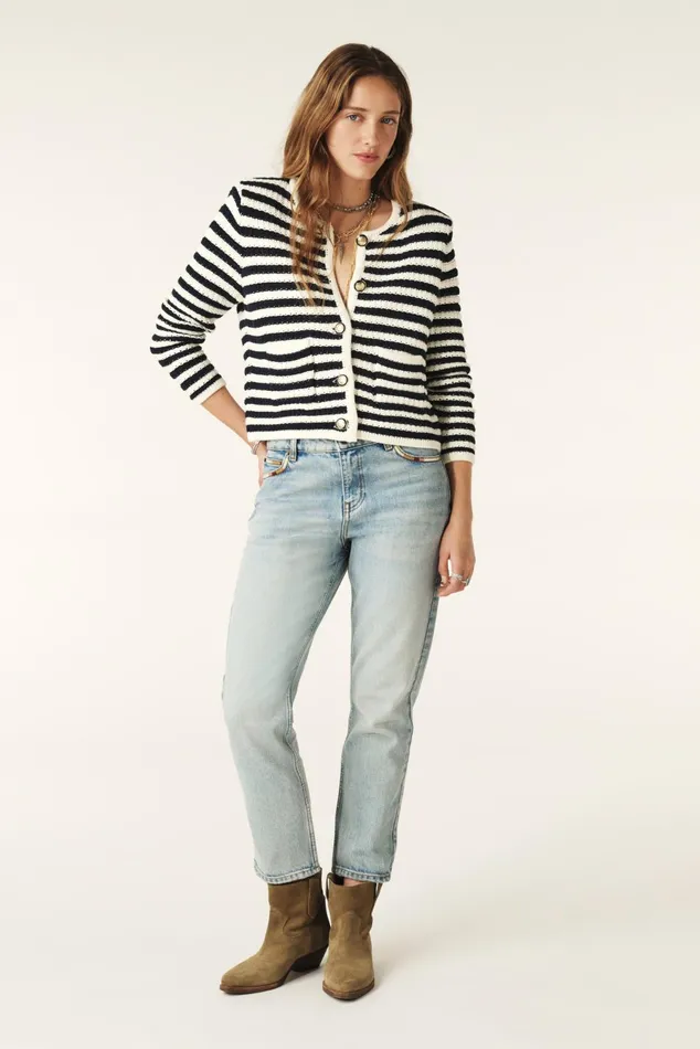 LongSleeved Cardigan Gaspard OffWhite Women Baandsh Sweaters and Cardigans