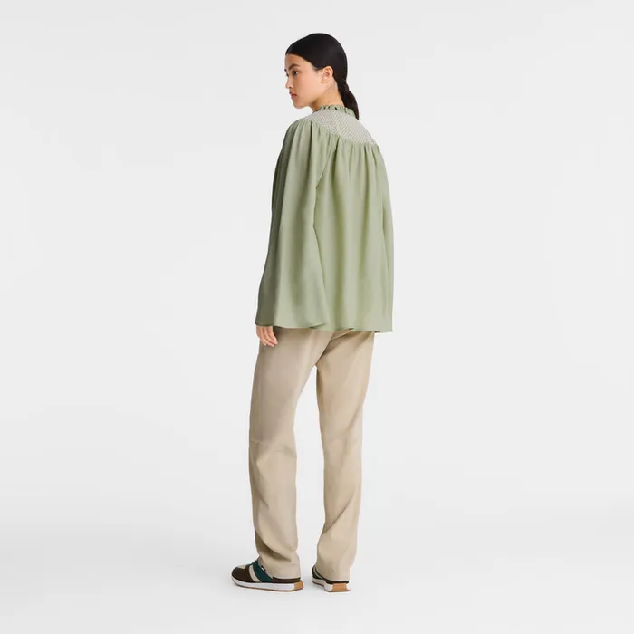 Longchamp Blouse Vervain Women Tops and Blouses Longchamp Blouse Vervain Women Tops and Blouses