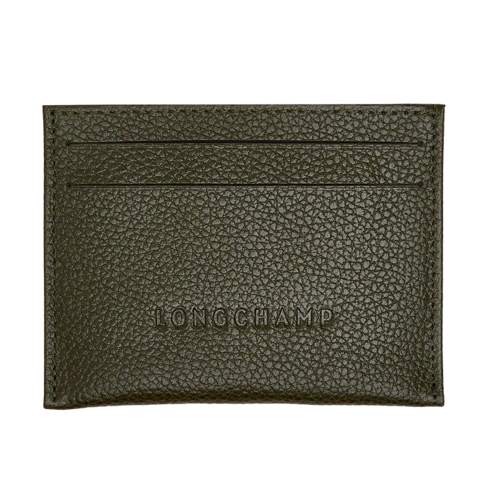 Longchamp Le Foulonn Card holder KhakiKhakiKhaki WomenMen Cardholders and Coin purses Longchamp Le Foulonn Card holder KhakiKhakiKhaki WomenMen Cardholders and Coin purses