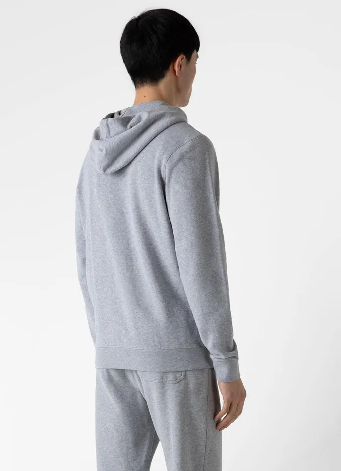 Loopback Zip Hoody Grey Melange Men SUNSPEL Sweatshirts and Sweatpants