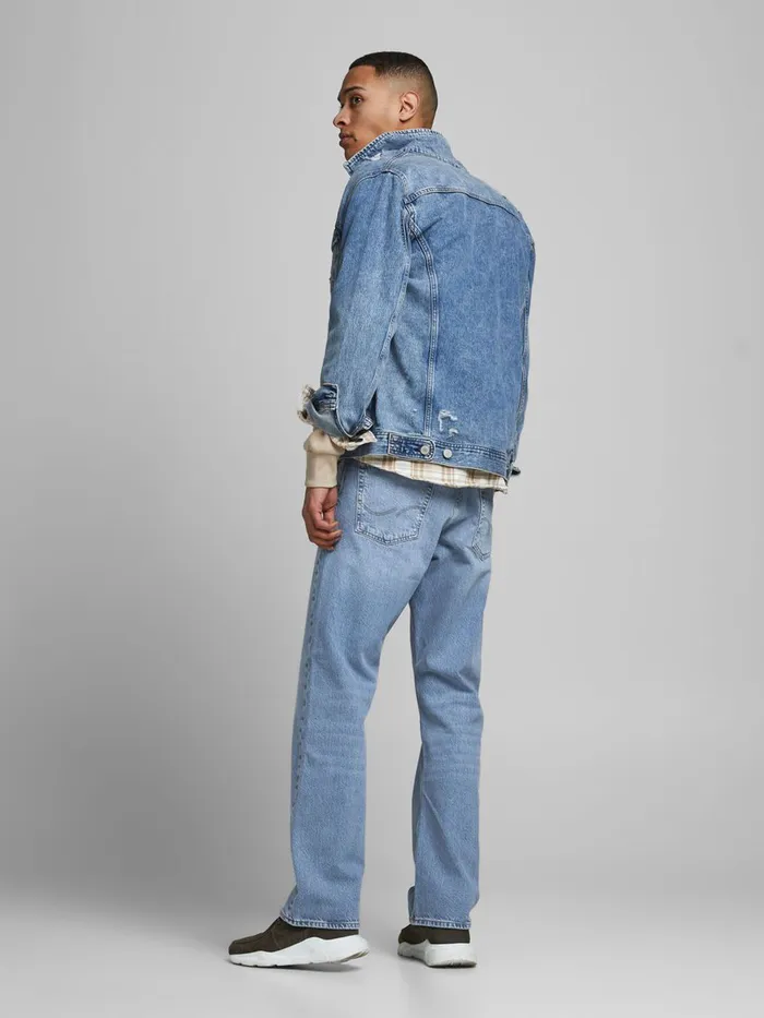 Loose Jeans JACK and JONES Mens CLIFF ORIGINAL CJ 920 BOOTCUT JEANS Blue Blue Denim