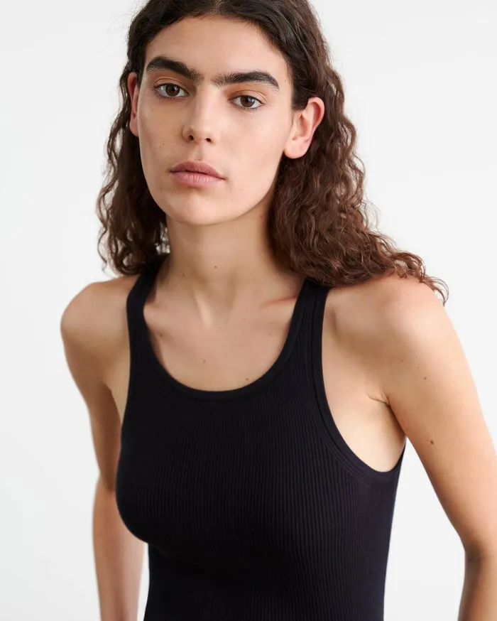 LOTTIE KNIT TANK Dark Navy Women Nili Lotan Tees