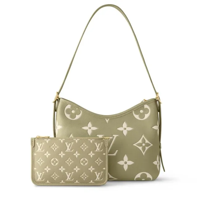 Louis Vuitton Light KhakiCream M46672 CarryAll PM 8211 Louis Vuitton Handbag Store Women Louis Vuitton CarryAll Bag