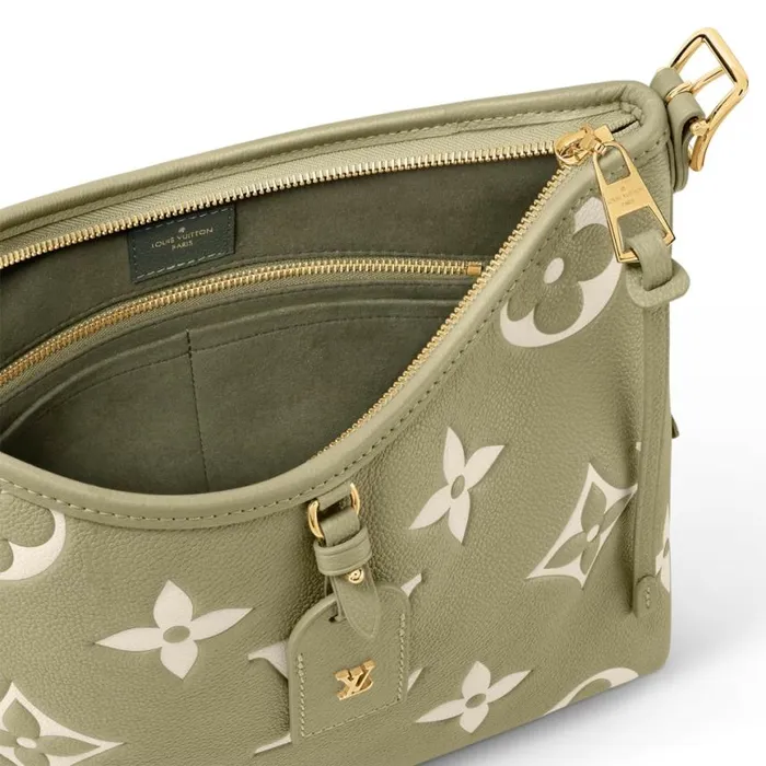 Louis Vuitton Light KhakiCream M46672 CarryAll PM 8211 Louis Vuitton Handbag Store Women Louis Vuitton CarryAll Bag