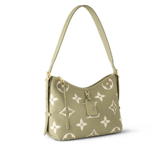 Louis Vuitton Light KhakiCream M46672 CarryAll PM 8211 Louis Vuitton Handbag Store Women Louis Vuitton CarryAll Bag