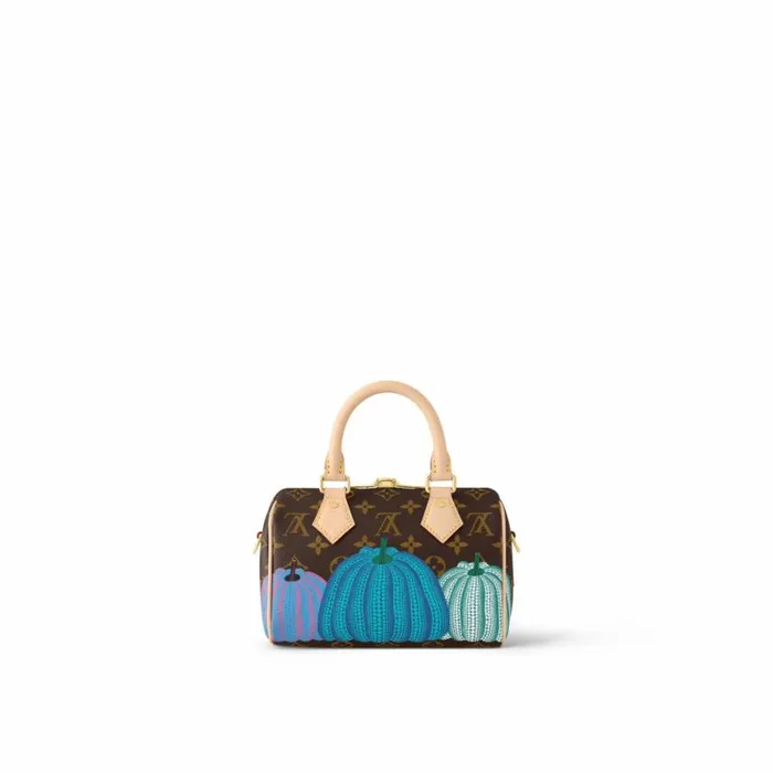 Louis Vuitton M46469 LV X YK Speedy Bandoulire 20 Pumpkin Print 8211 Louis Vuitton Handbag Store Women Louis Vuitton Speedy Bag