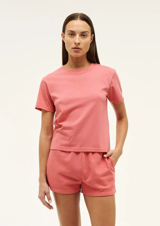 Loungewear SPORTIVE SHORT SLEEVE TEE IN POPPY RED PE Nation Women