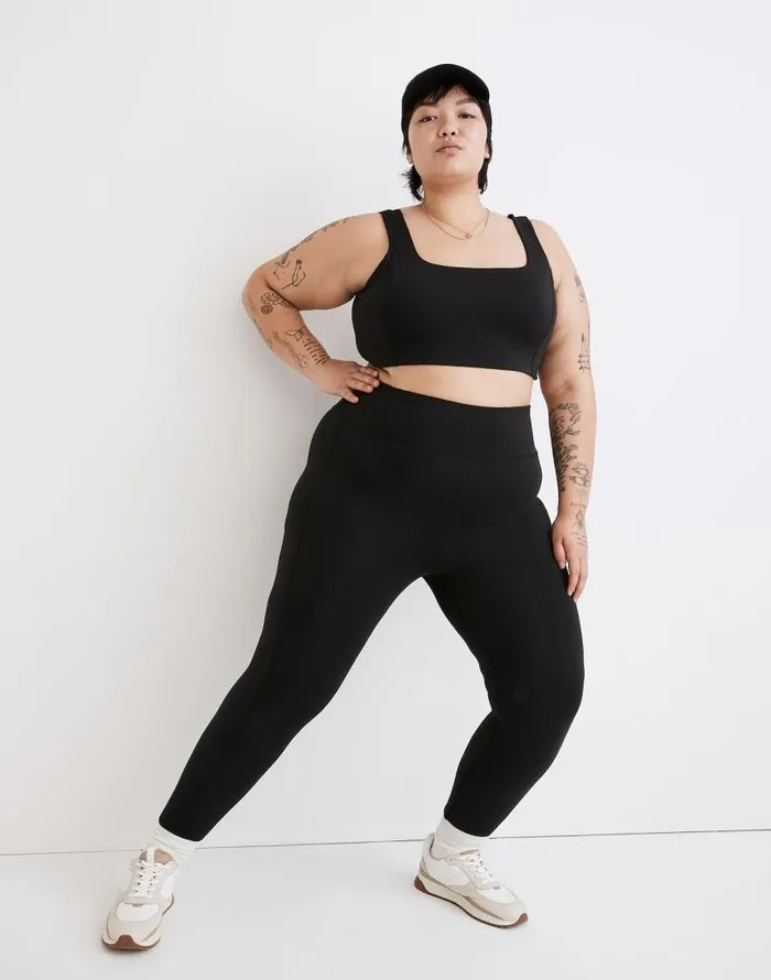 Loungewear Women Madewell Plus MWL Flex HighRise 25034 Leggings True Black