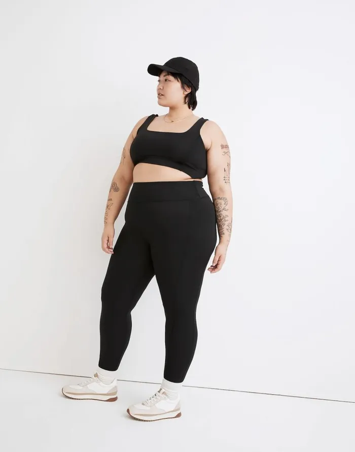 Loungewear Women Madewell Plus MWL Flex HighRise 25034 Leggings True Black