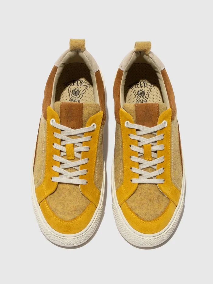 LowTop Trainers TAIK687FLY PALE YELLOWYELLOWCAMELOFFWHITE Women Fly London Trainers