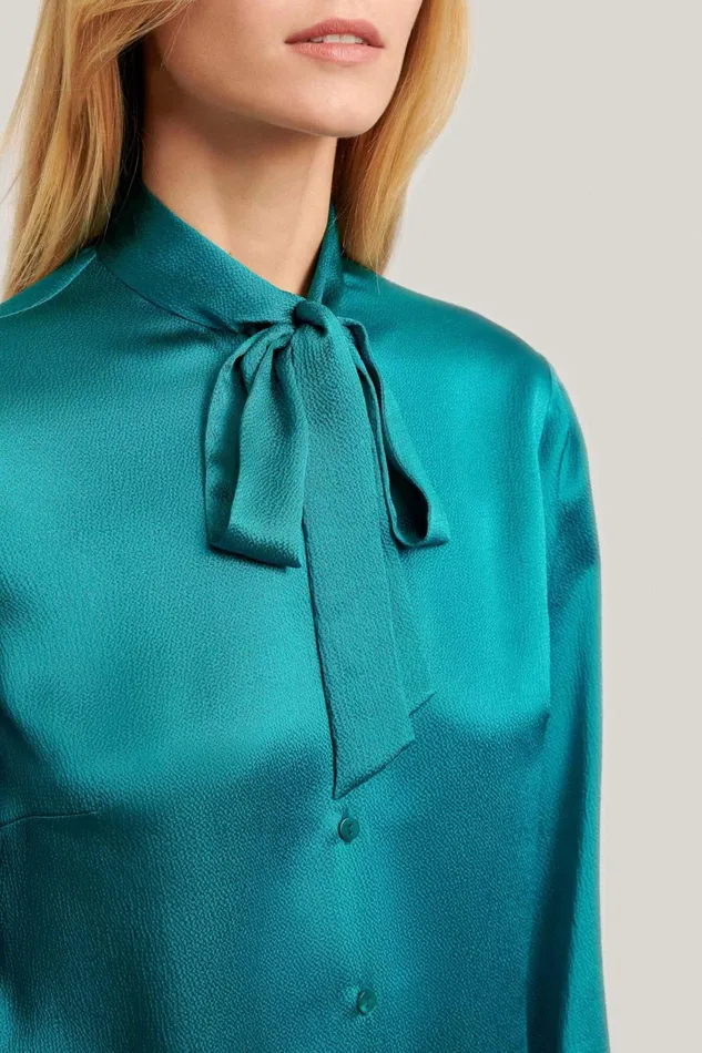 Luisa Spagnoli Blouses And Shirts Women Liceale Turquoise Luisa Spagnoli Blouses And Shirts Women Liceale Turquoise