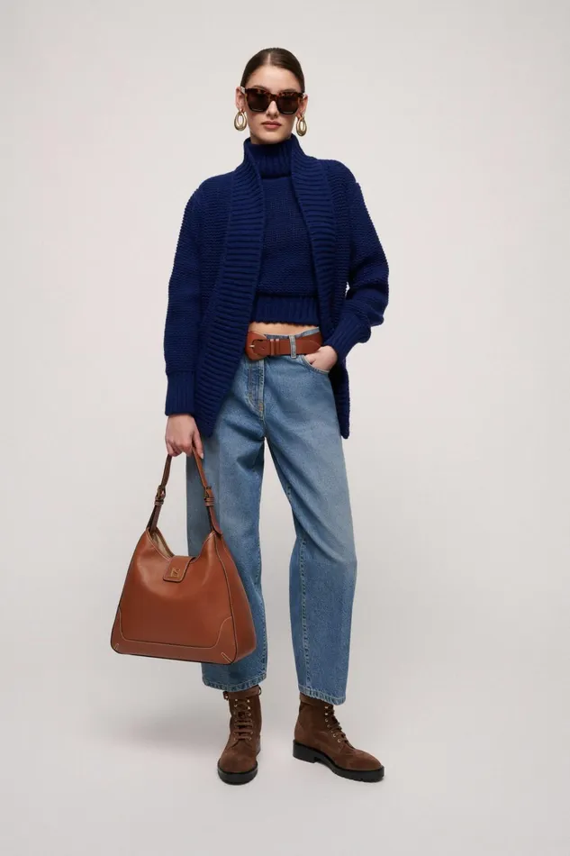 Luisa Spagnoli Cardigan Women Cheope Blue Luisa Spagnoli Cardigan Women Cheope Blue