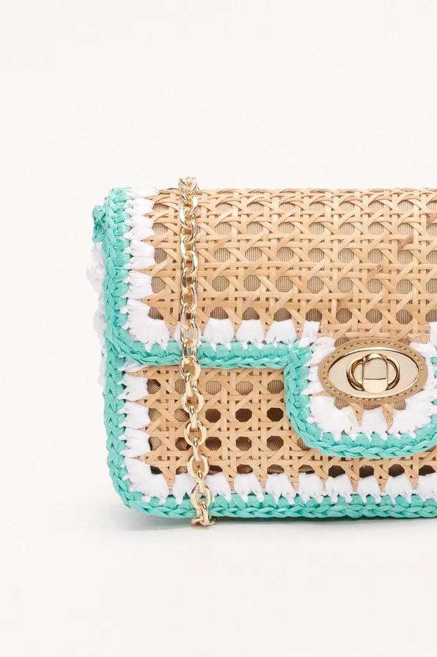 Luisa Spagnoli Clutch And Pochette Women Isoletta Lightbluegold Luisa Spagnoli Clutch And Pochette Women Isoletta Lightbluegold