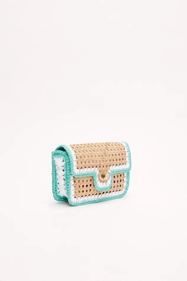 Luisa Spagnoli Clutch And Pochette Women Isoletta Lightbluegold Luisa Spagnoli Clutch And Pochette Women Isoletta Lightbluegold