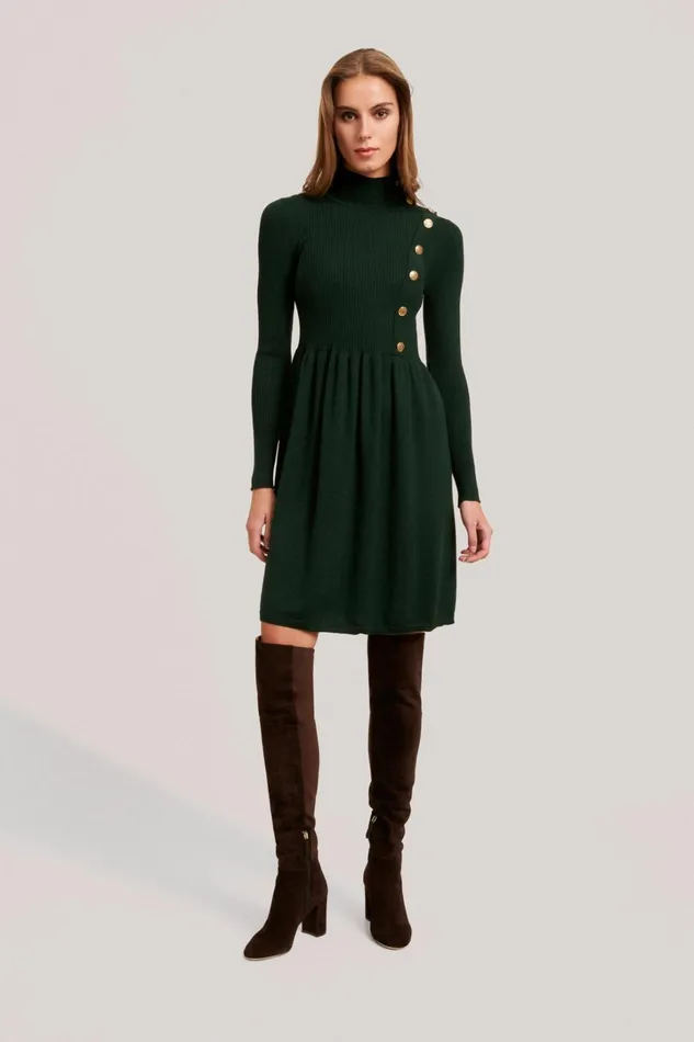 Luisa Spagnoli Dresses and Jumpsuits Women Mentuccia Bottlegreen