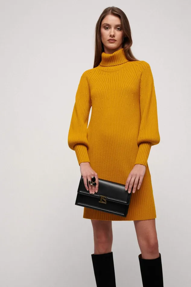 Luisa Spagnoli Dresses and Jumpsuits Women Metius Mustard