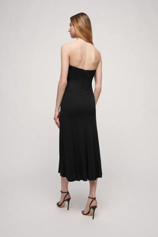 Luisa Spagnoli Formal Dresses Women Graffetta Black Luisa Spagnoli Formal Dresses Women Graffetta Black