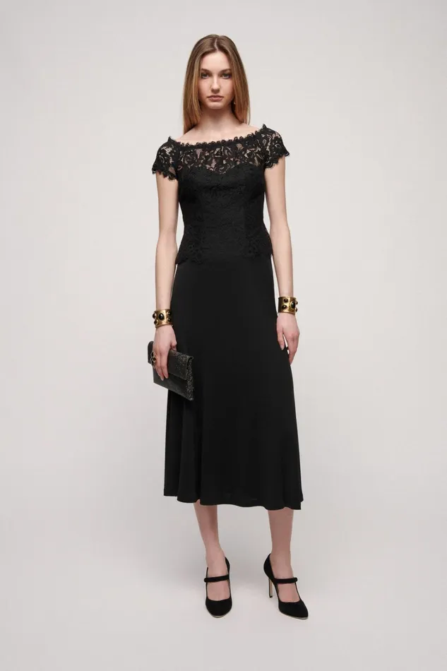 Luisa Spagnoli Formal Dresses Women Graffetta Black Luisa Spagnoli Formal Dresses Women Graffetta Black