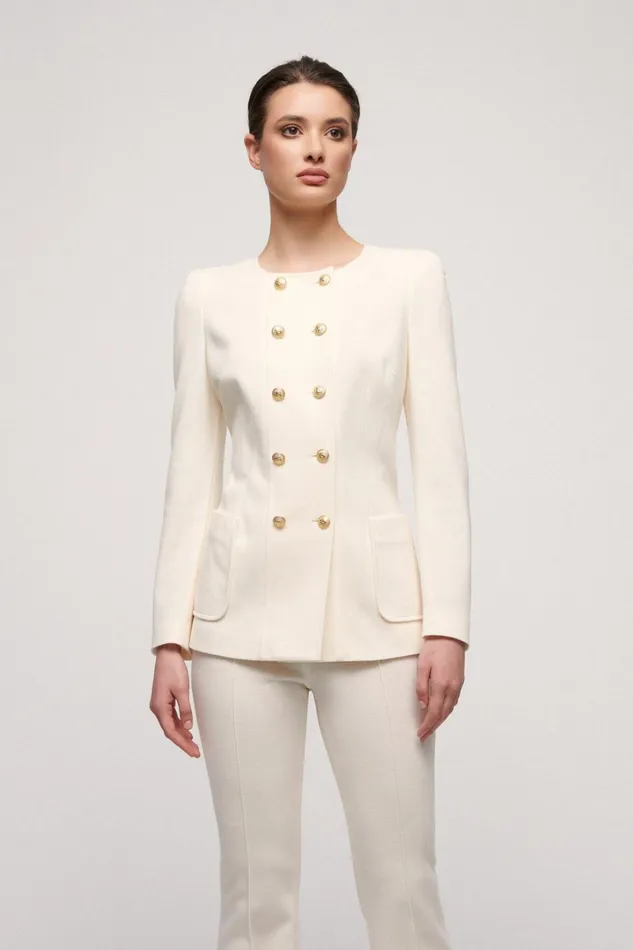 Luisa Spagnoli Jackets and Blazers Women Mimica Cream