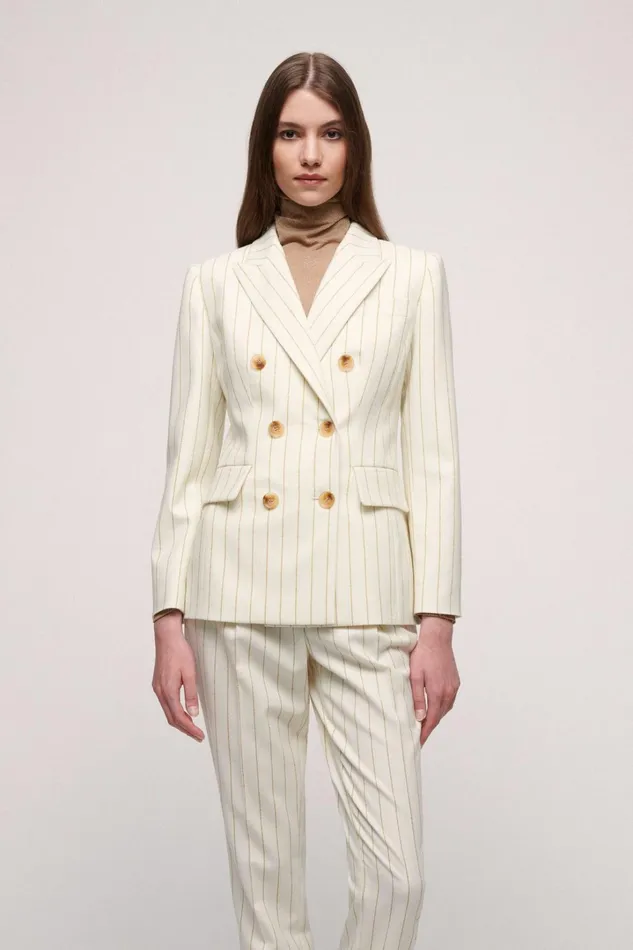 Luisa Spagnoli Jackets and Blazers Women Salemi Creamgold