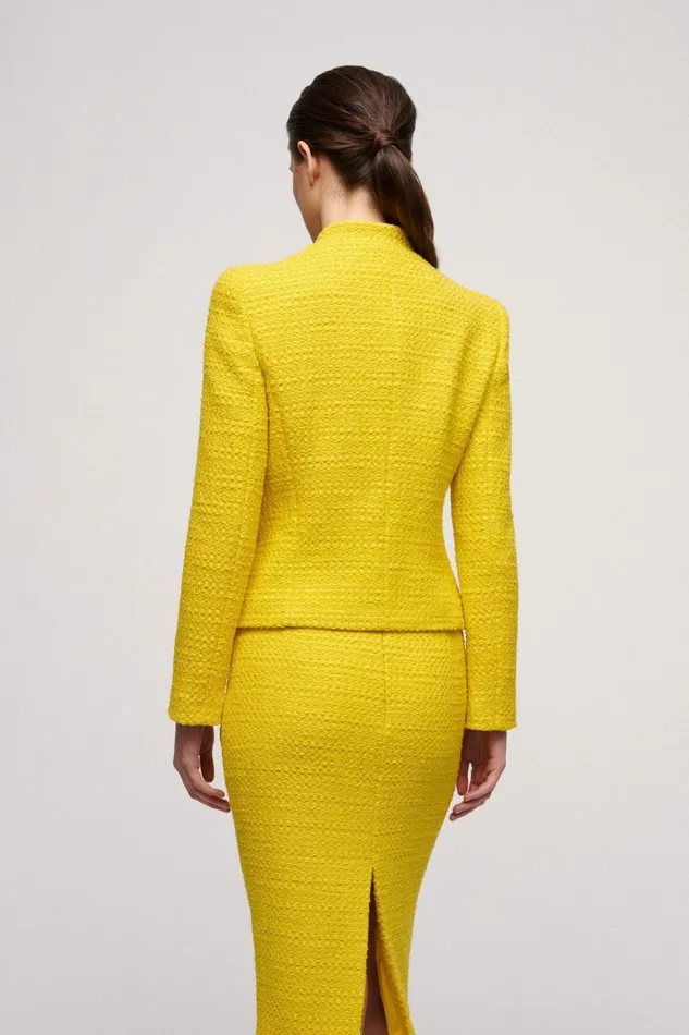Luisa Spagnoli Jackets and Blazers Women Squadra Yellow Luisa Spagnoli Jackets and Blazers Women Squadra Yellow