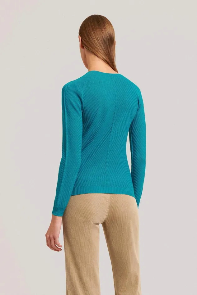 Luisa Spagnoli Knitwear Women Maga Turquoise Luisa Spagnoli Knitwear Women Maga Turquoise