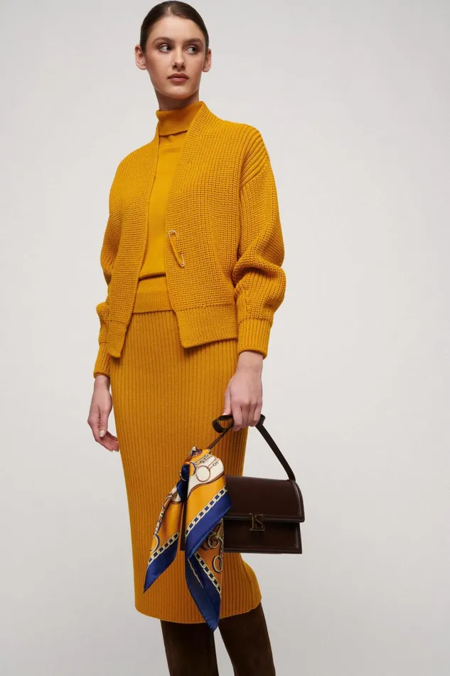 Luisa Spagnoli Knitwear Women Manos Mustard Luisa Spagnoli Knitwear Women Manos Mustard