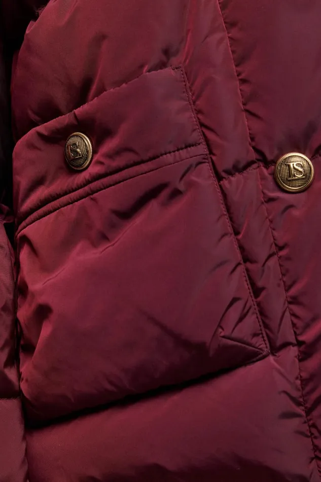 Luisa Spagnoli Outerwear Women Saccente Burgundy Luisa Spagnoli Outerwear Women Saccente Burgundy