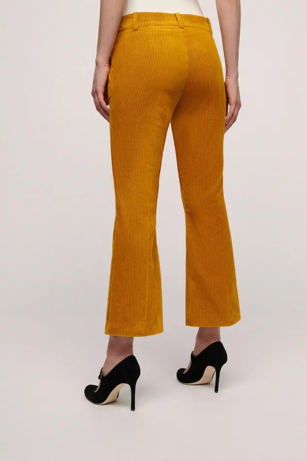 Luisa Spagnoli Pants Women Ologramma Mustard Luisa Spagnoli Pants Women Ologramma Mustard