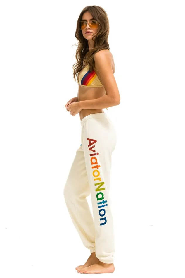 Malibu Sweatpants 8211 Vintage White Women Aviator Nation Sweatpants