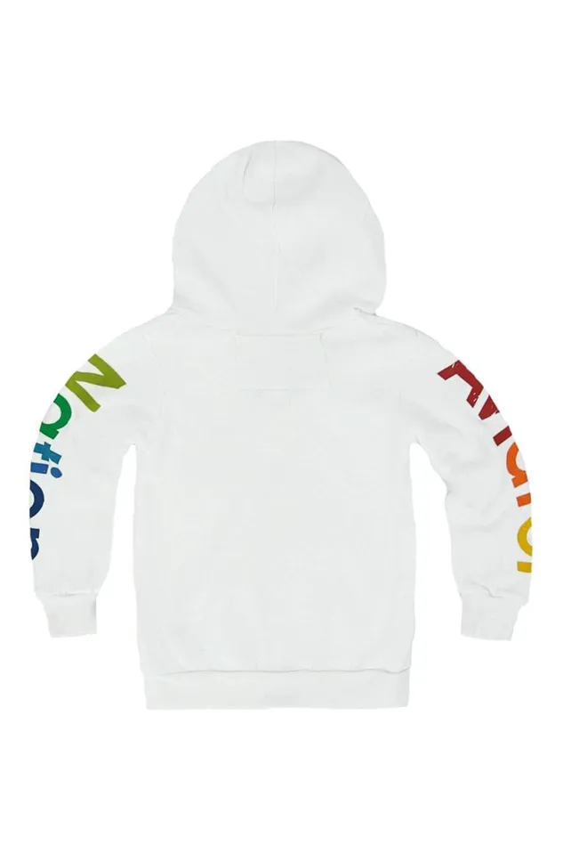 Malibu Zip Hoodie 8211 White Kids Aviator Nation Hoodies