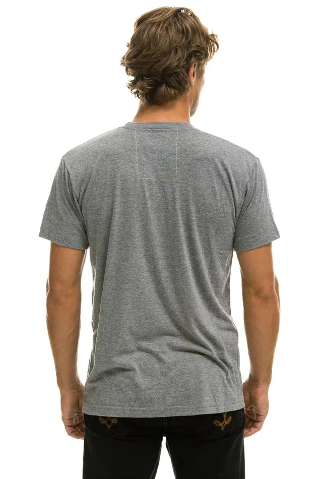 Manhattan Beach Tee Shirt 8211 Heather Grey WomenMen Aviator Nation Tees