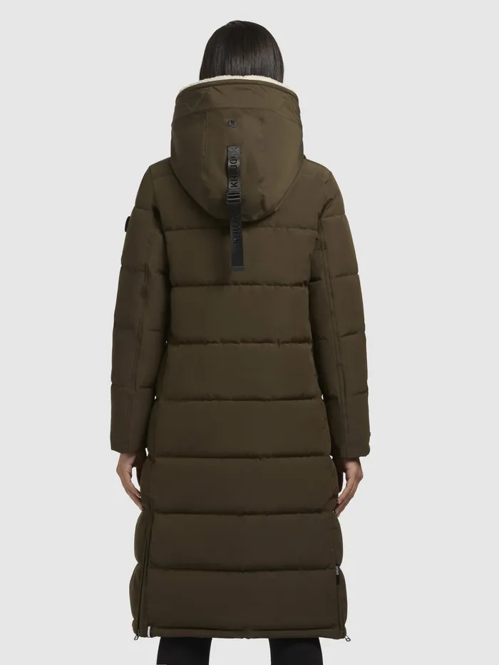 Mantel DEVION TEDDY Dunkeloliv Dunkeloliv Women Quilted Coats KHUJO