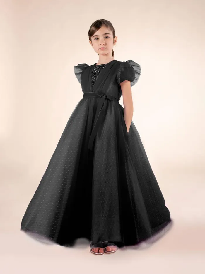 Marchesa Gowns Embellished Plumentis Gown Black 8211 Kids