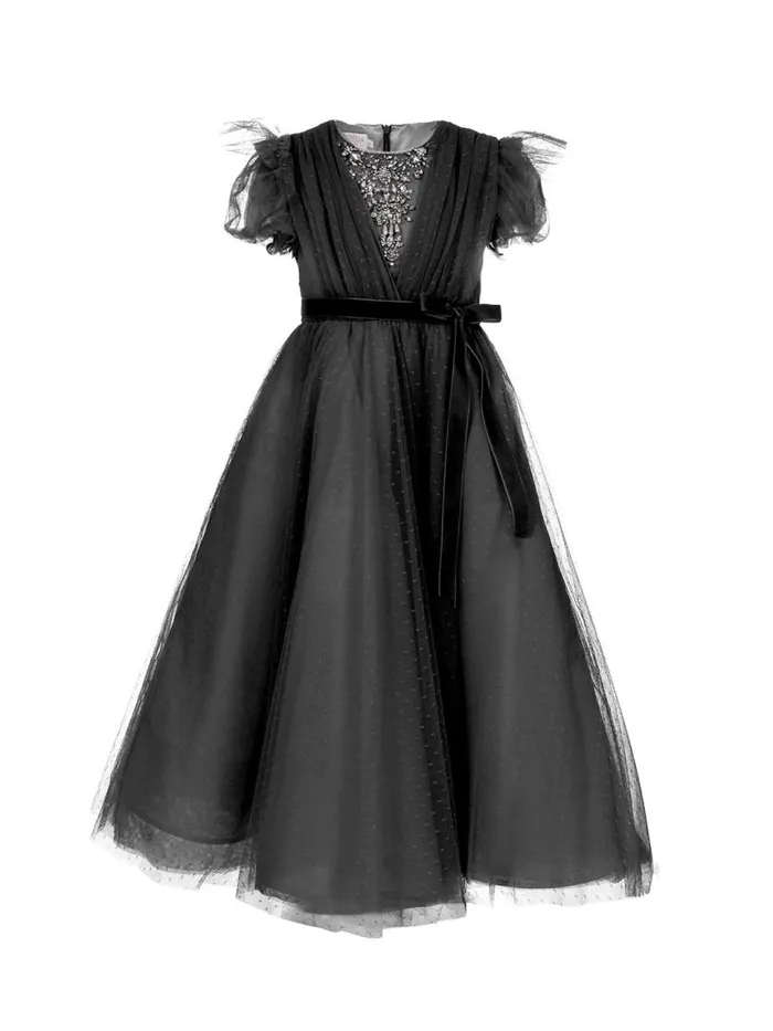 Marchesa Gowns Embellished Plumentis Gown Black 8211 Kids