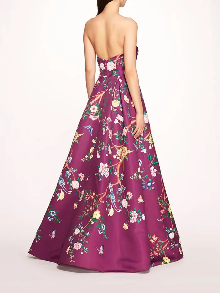 Marchesa Marchesa Notte Paradise Ball Gown Amethyst Multi 8211 Women