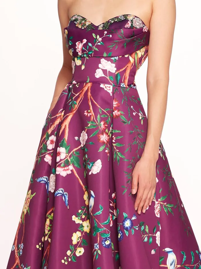 Marchesa Marchesa Notte Paradise Ball Gown Amethyst Multi 8211 Women