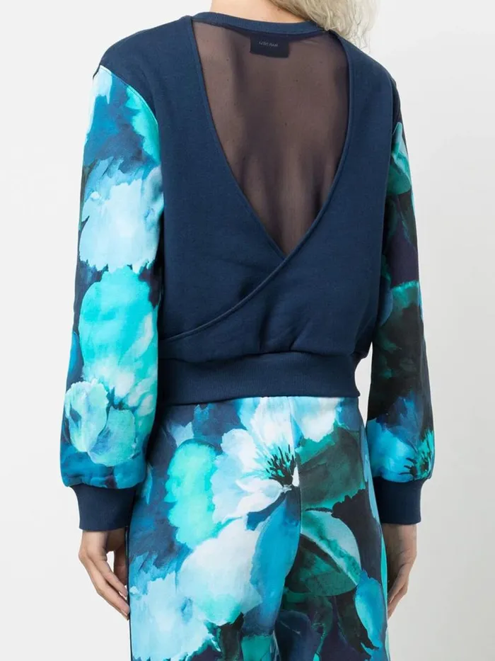 Marchesa Tops Wilma Sweatshirt Printed Navy Multi 8211 Women
