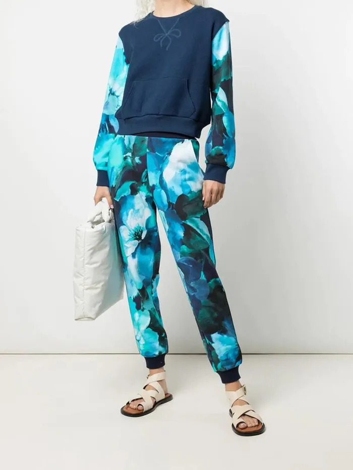 Marchesa Tops Wilma Sweatshirt Printed Navy Multi 8211 Women
