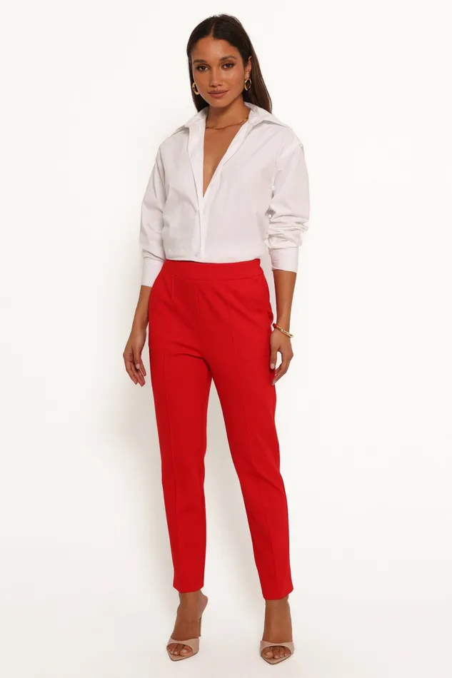Martina Pant Red Matching Sets Petal and Pup Women