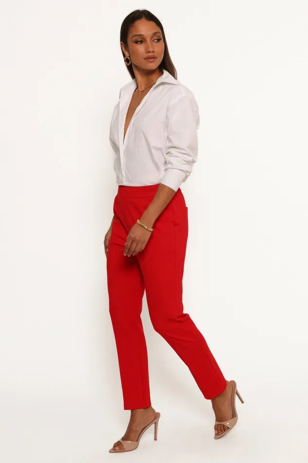 Martina Pant Red Matching Sets Petal and Pup Women