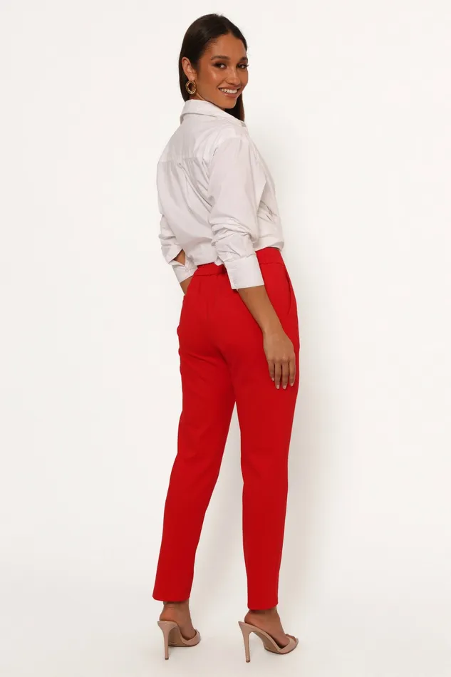 Martina Pant Red Matching Sets Petal and Pup Women