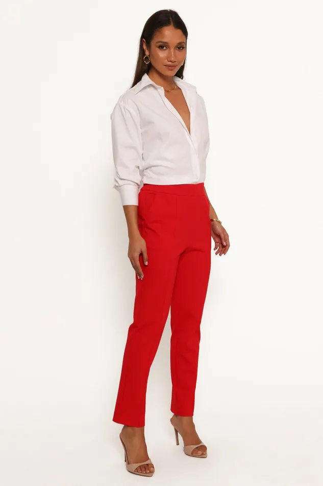 Martina Pant Red Matching Sets Petal and Pup Women