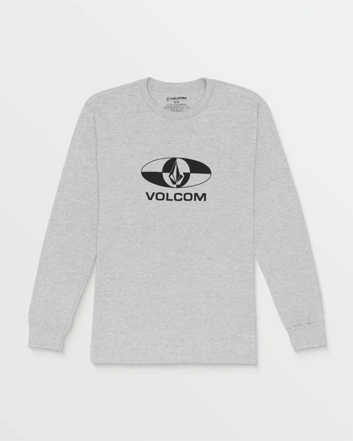 Masonite Long Sleeve Tee 8211 Heather Grey Mens Volcom TShirts and Tanks