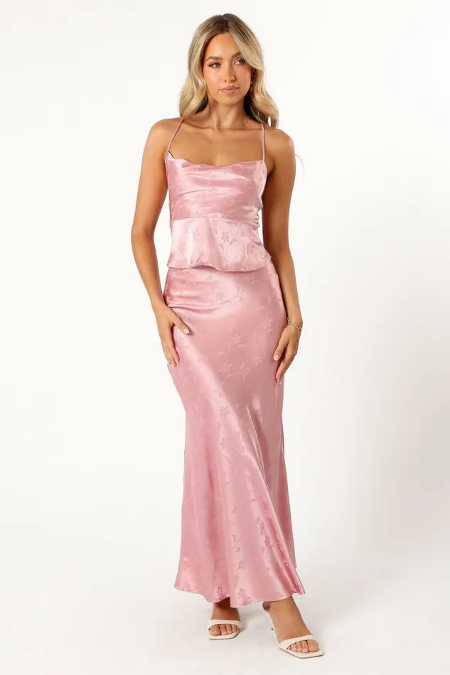 Matching Sets Women Belle Two Piece Set Dusty Rose Petal and Pup