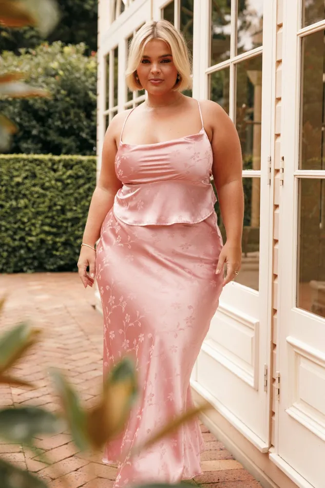 Matching Sets Women Belle Two Piece Set Dusty Rose Petal and Pup