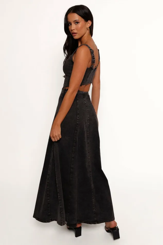 Matching Sets Women Mara Midi Skirt Black Petal and Pup