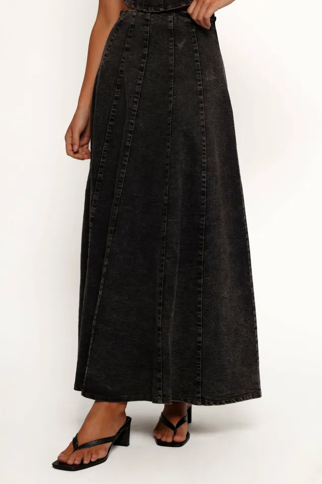 Matching Sets Women Mara Midi Skirt Black Petal and Pup