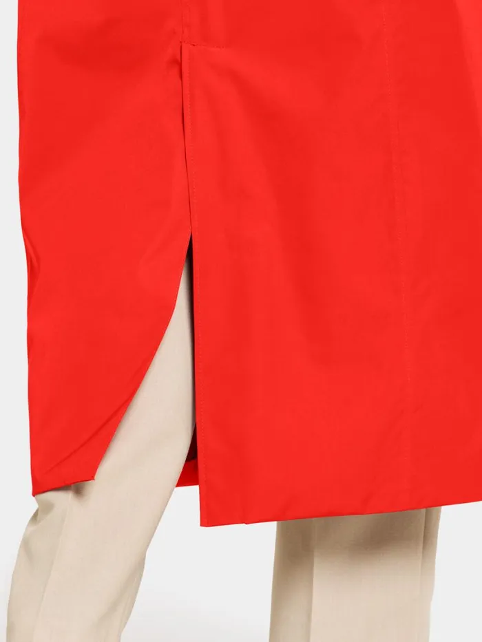 Matilde Coat Long Chili Red Women Didriksons Waterproof Jackets